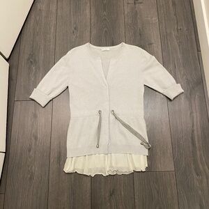 Brunello Cucinelli Cashmere Short Sleeve Sweater Size M